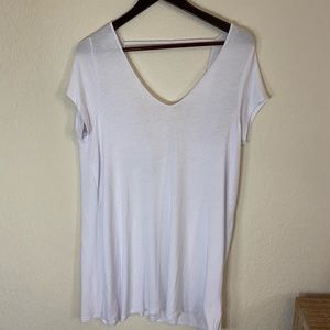 White tshirt shift dress